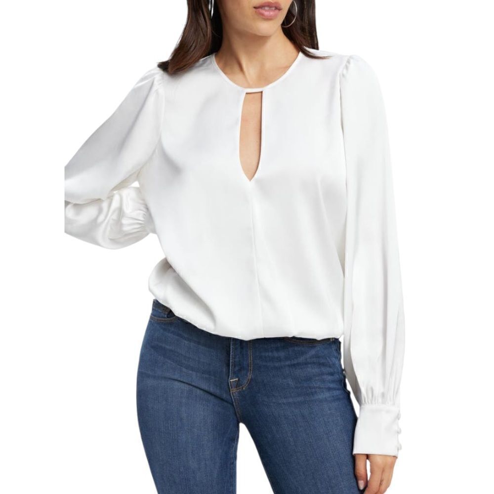 NEW Good American Ivory Blouse Women Size 2